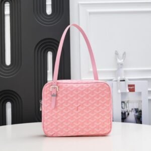 Goyard Pink Canvas Yona PM Handbag