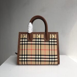 Burberry Vintage Check Two-handle Title Bag