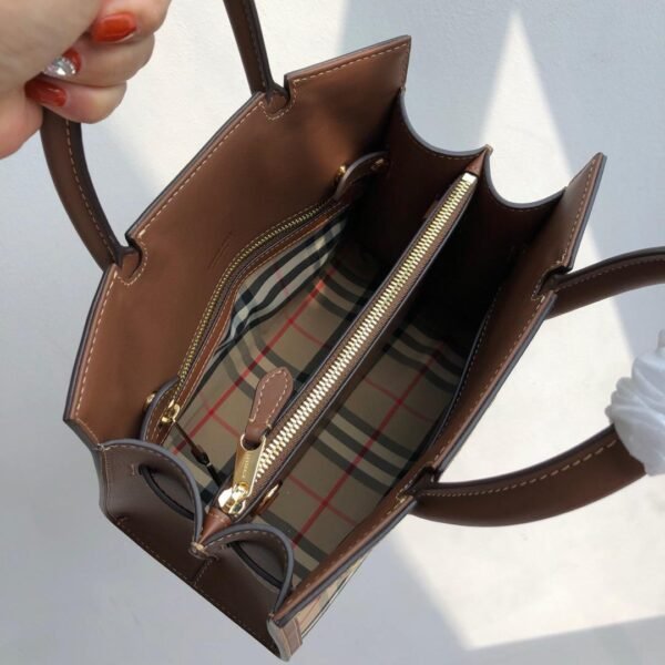 Burberry Vintage Check Two-handle Title Bag - Image 5