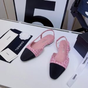 Chanel Women's Wool Lace Up Sandals