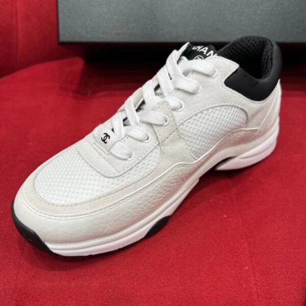 Chanel Black/White CC Logo Runner Trainer Sneakers - Image 3